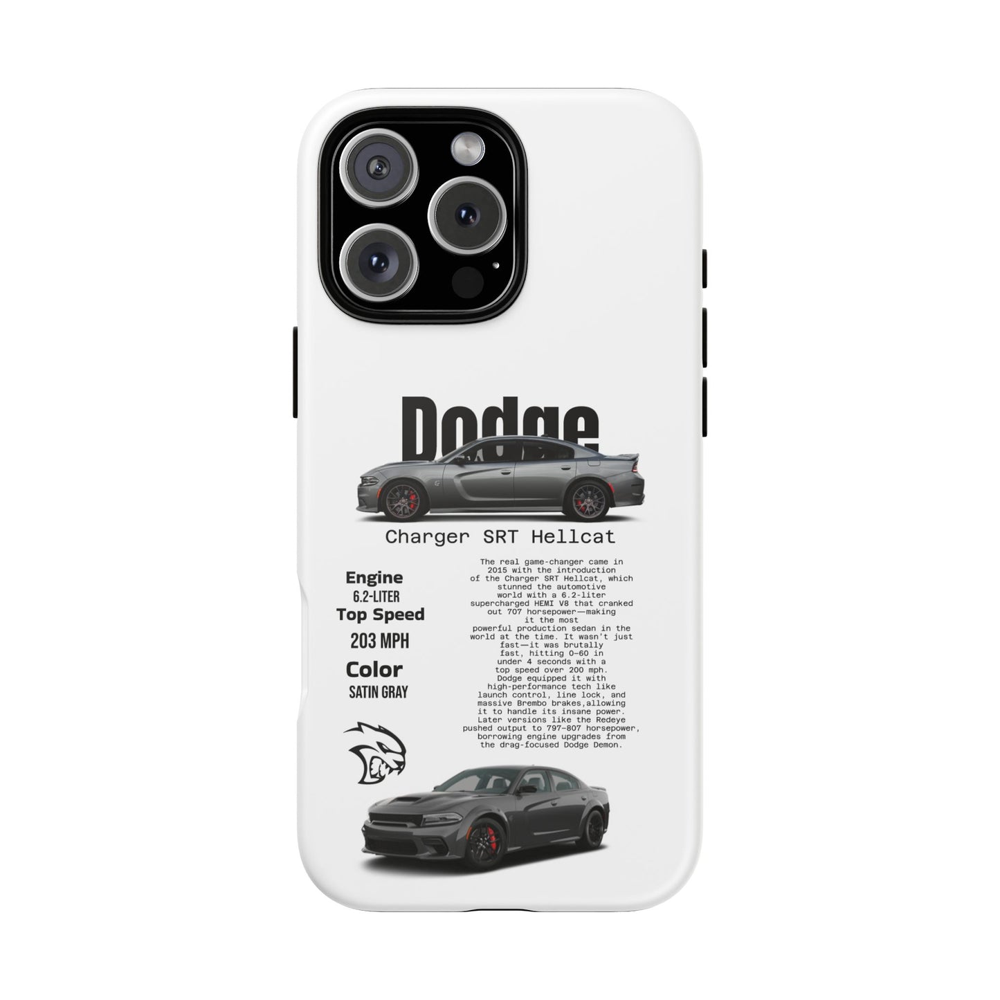 Dodge Charger SRT Hellcat Phone Case