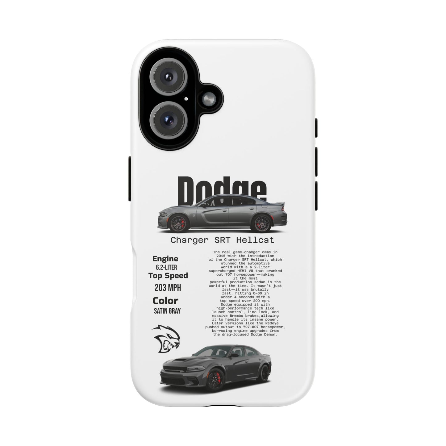 Dodge Charger SRT Hellcat Phone Case