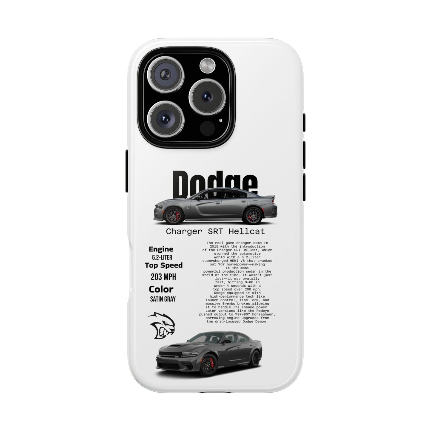 Dodge Charger SRT Hellcat Phone Case