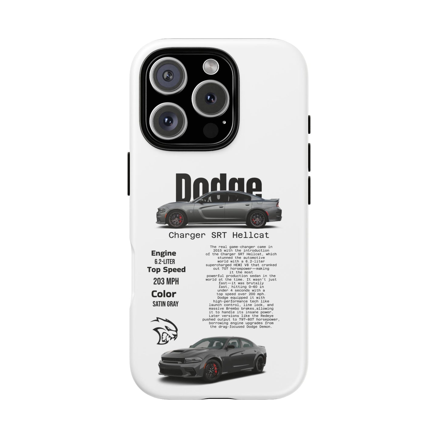 Dodge Charger SRT Hellcat Phone Case