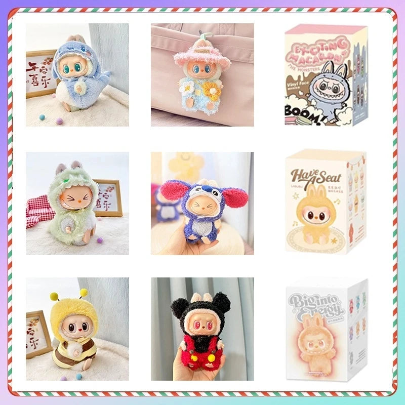 Cute Mini Plush Shark Outfit Accessories for LaFuFu I II III Dolls Sitting Party Clothing Doll's Clothes