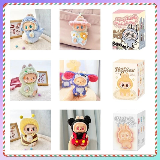 Cute Mini Plush Shark Outfit Accessories for LaFuFu I II III Dolls Sitting Party Clothing Doll's Clothes