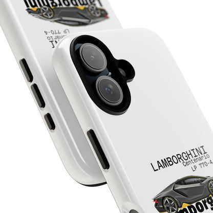 Black Lamborghini Centenario LP 770-4 PHONE CASE